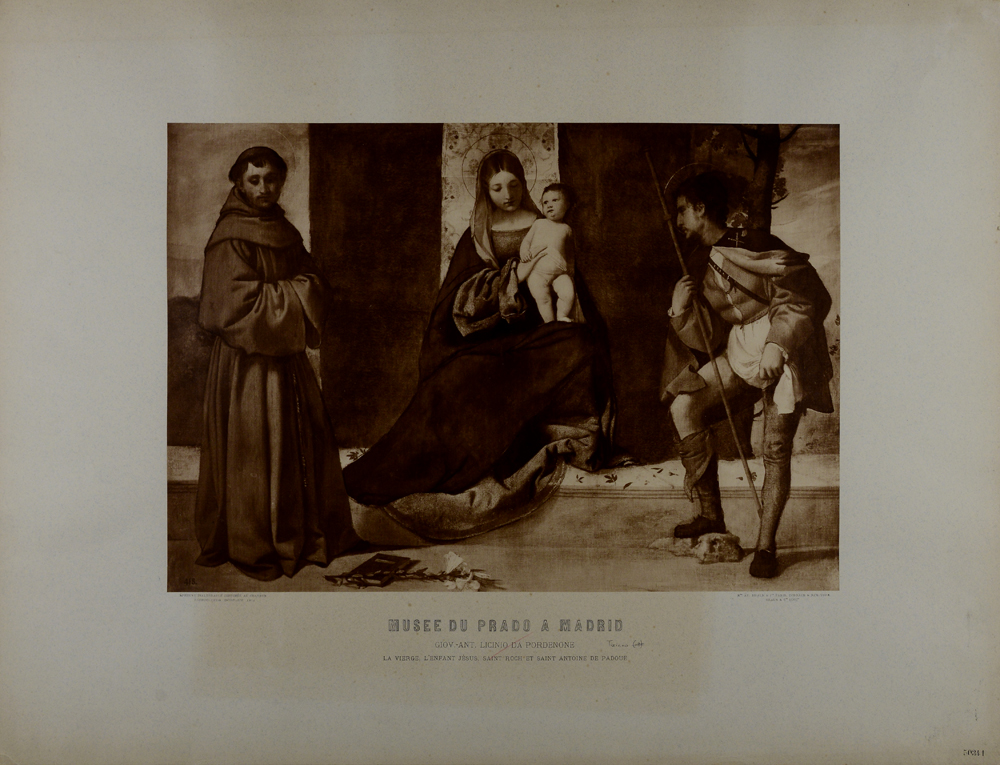 Vecellio Tiziano, Madonna con Bambino con Sant'Antonio da Padova e San Rocco