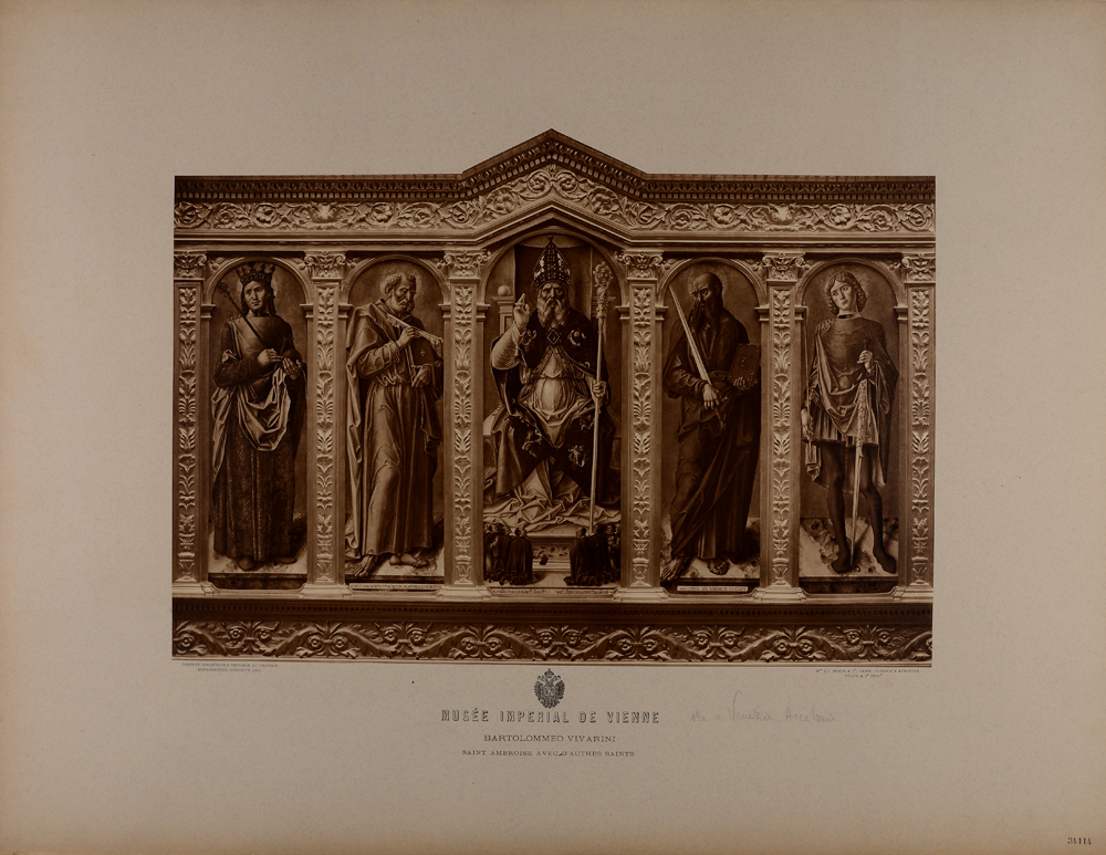 Vivarini Bartolomeo, Saint Ambroise avec d'autres saints