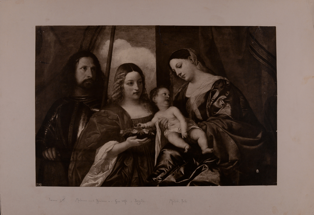 Vecellio Tiziano, Madonna con Bambino e i Santi Ulfo e Brigida