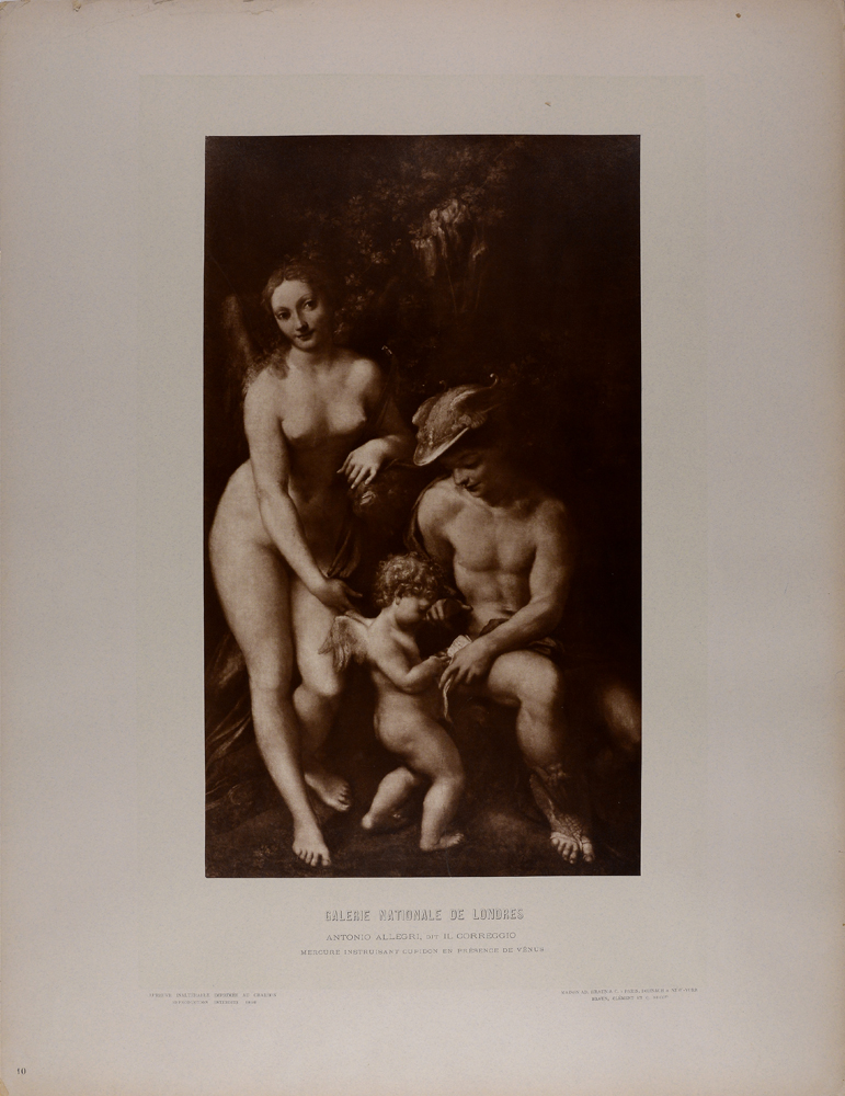 Allegri Antonio (Correggio), Mercure instruisant Cupidon en presence de Venus